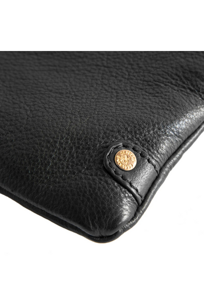 Depeche Black (Nero) Leather Clutch Bag