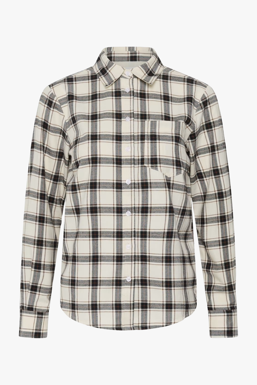 Part Two Yana Dark Navy Mole Check Shirt