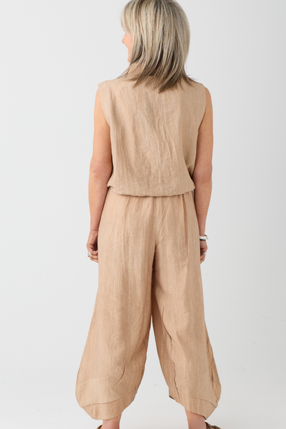 Ozai n Ku Caramel Crinkle Balloon Trouser