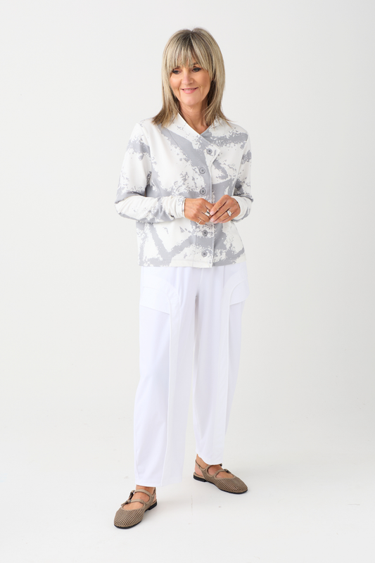 Naya White Balloon Shape Trouser