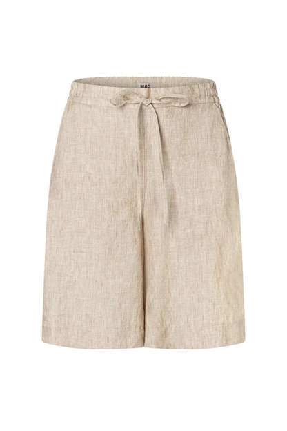 Mac Sanny Almond Beige Linen Shorts