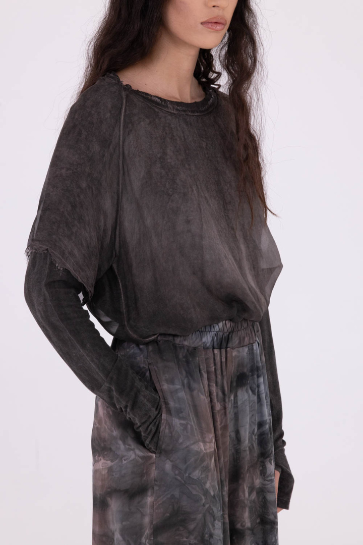 Sanctamuerte Bengal Brown Palazzo Trousers