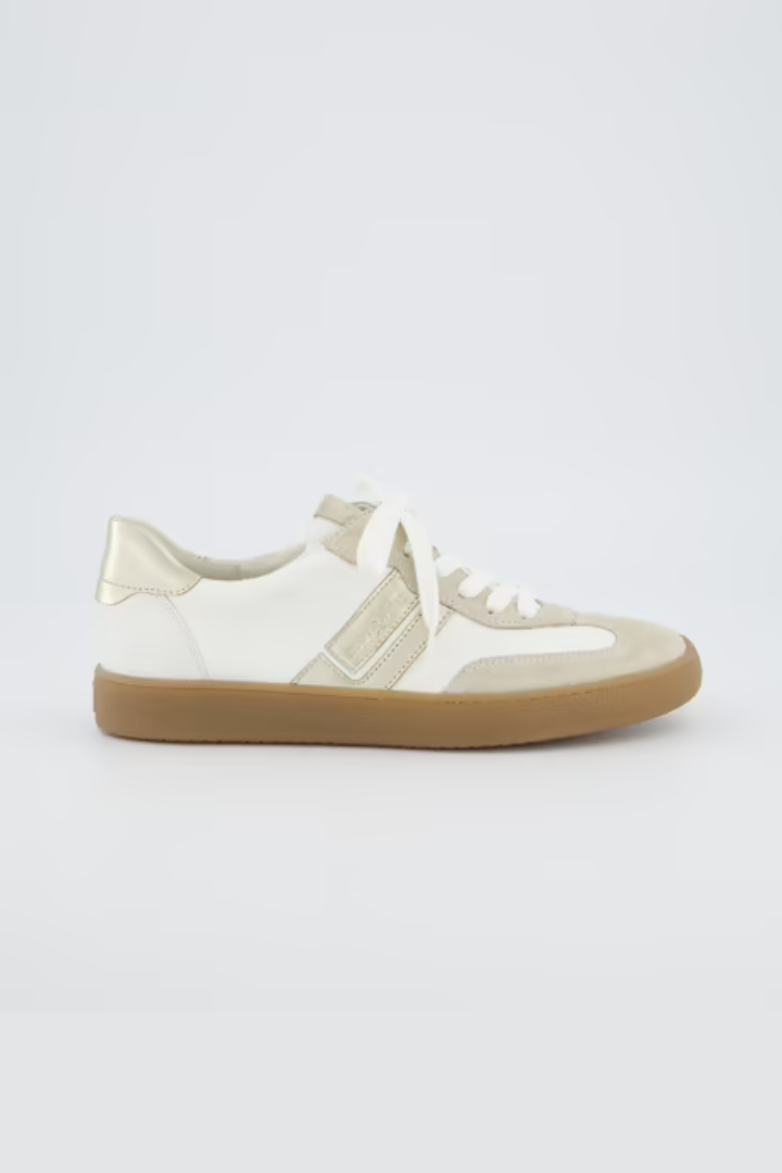 Paul Green Suede Times Ivory/White Trainers