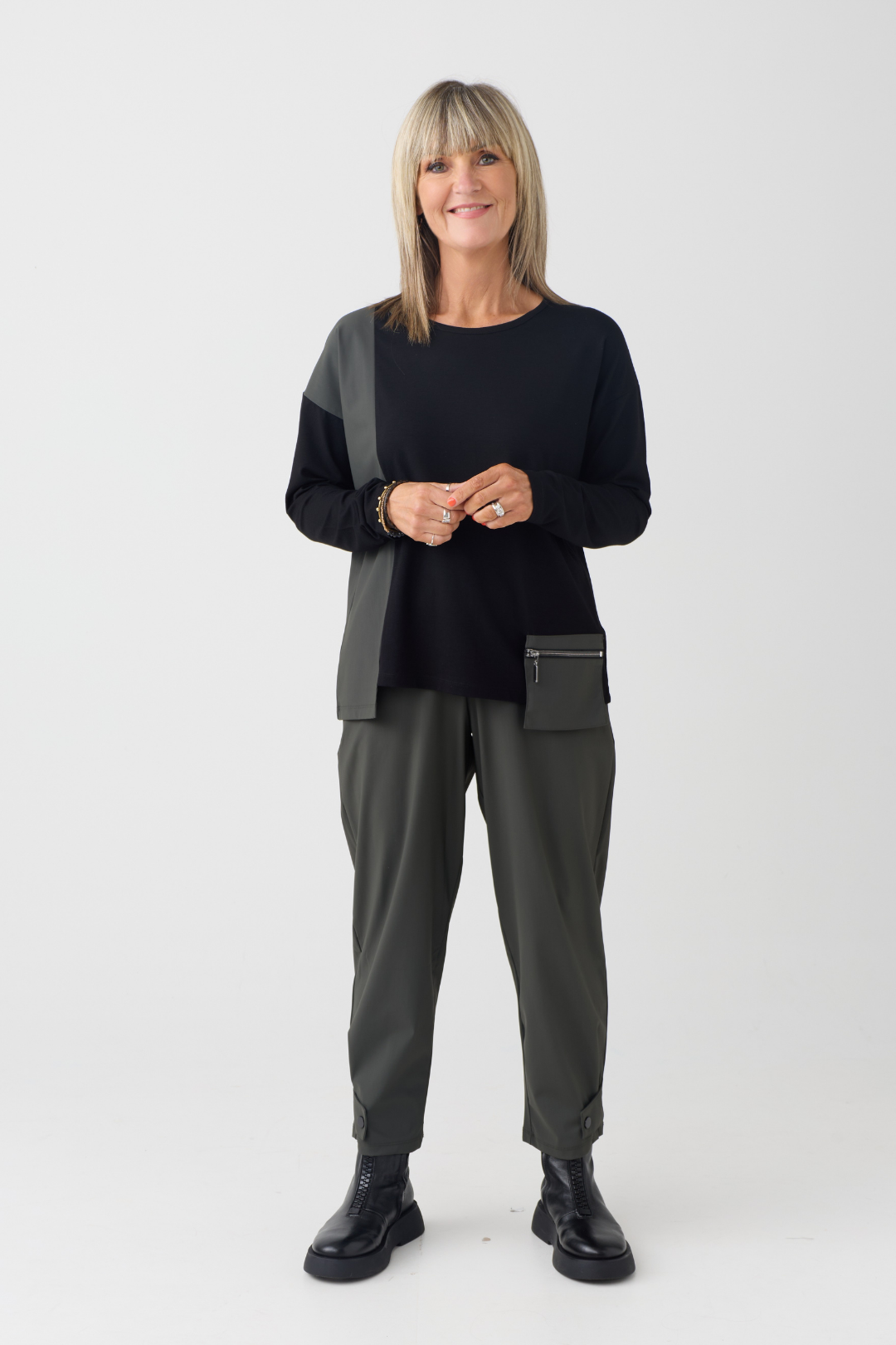 Naya Thyme Drawstring Tab Hem Trouser