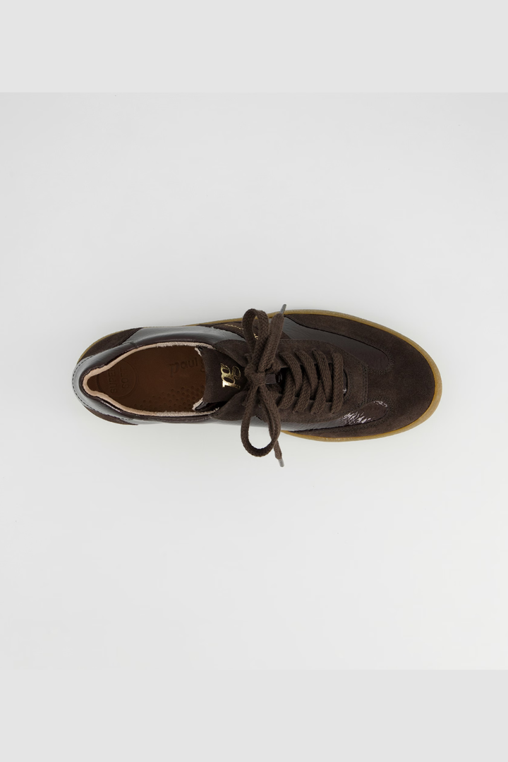 Paul Green Brown Suede/Sport Lack Trainers