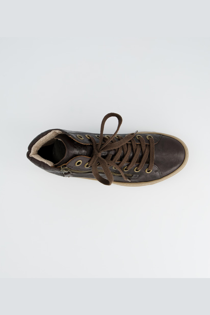 Paul Green Brown Sport Nappa Hightop Trainer