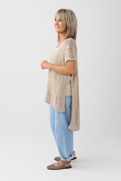 Sanctamuerte Sand Shell Open Side Knit S333