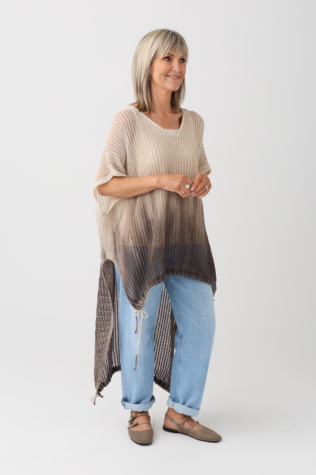 Sanctamuerte Sand Shell/Tabacco Long Knit S308