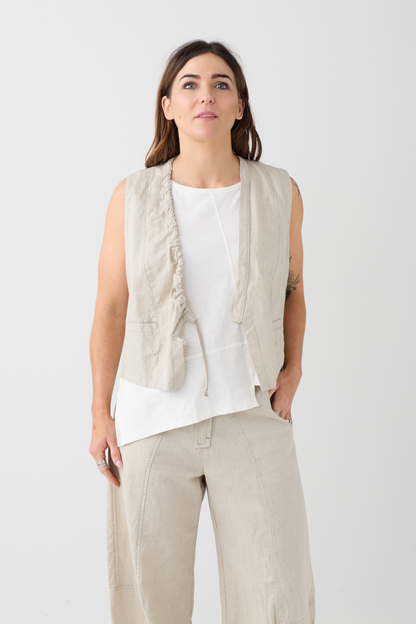 Lurdes Bergada Natural Waistcoat