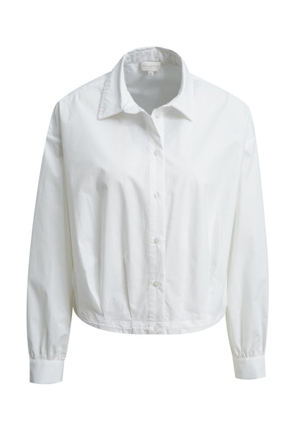 Milano White Bead Trimmed Collar Shirt