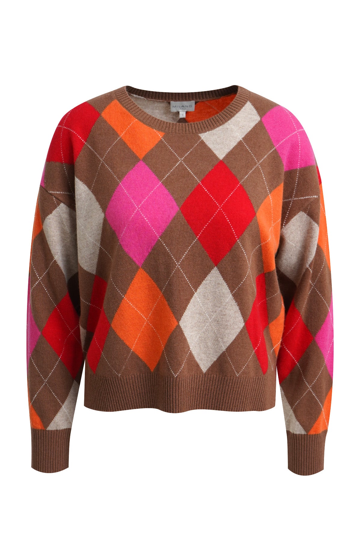 Milano Chilli Print Round Neck Jumper