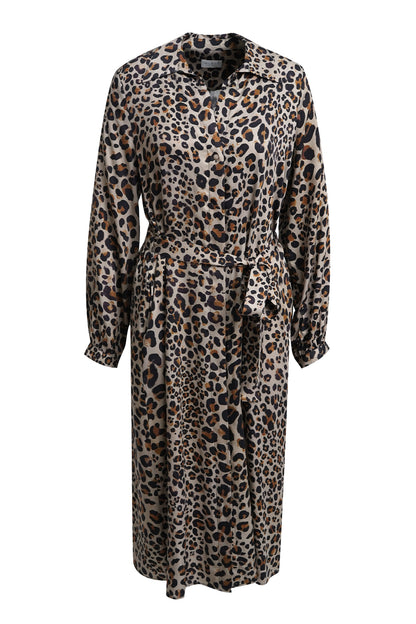 Milano Caramel Animal Print Dress