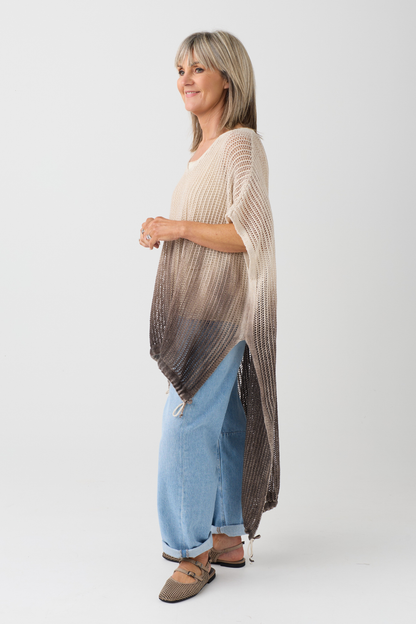 Sanctamuerte Sand Shell/Tabacco Long Knit S308