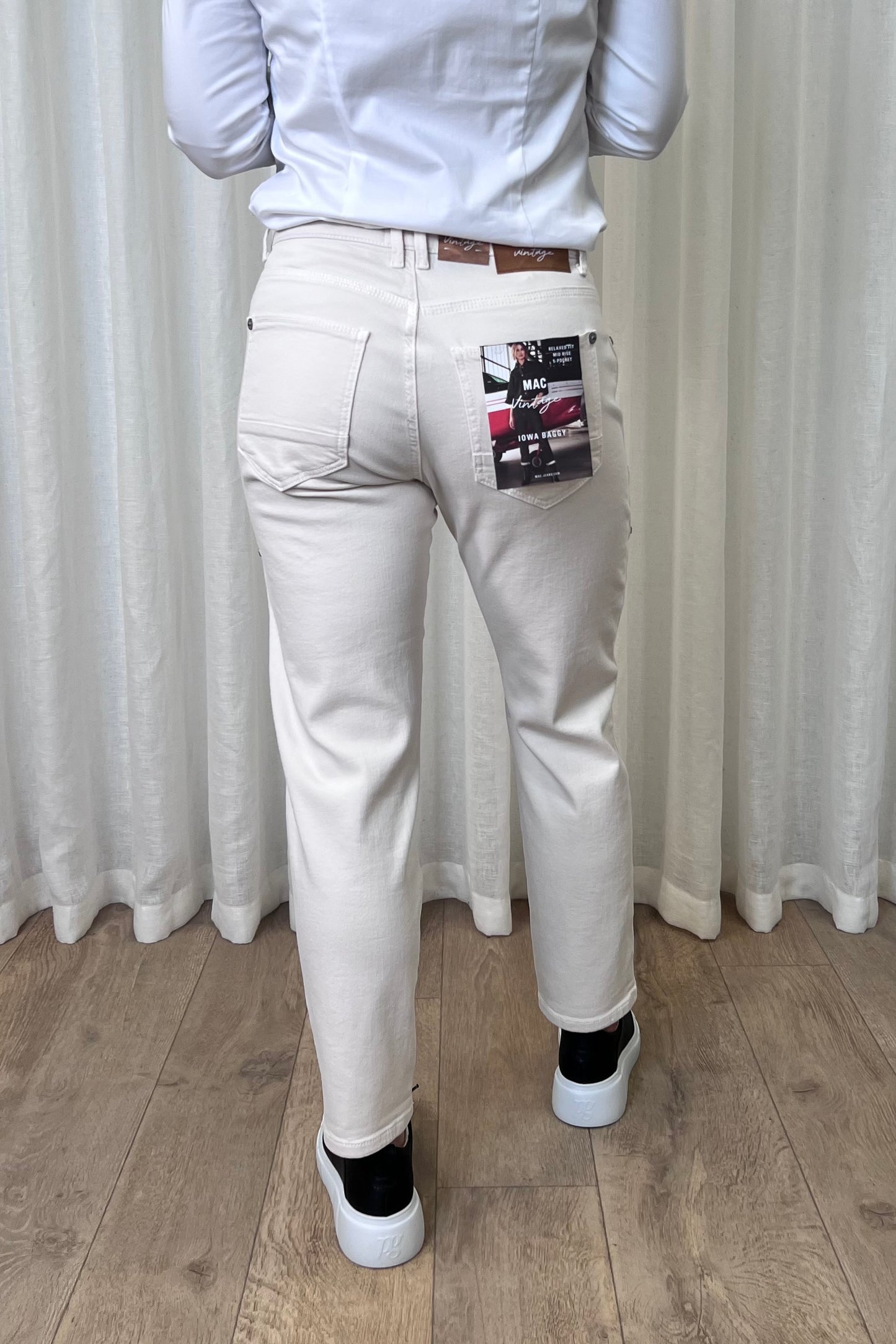 Mac Iowa Baggy Antique White Jeans