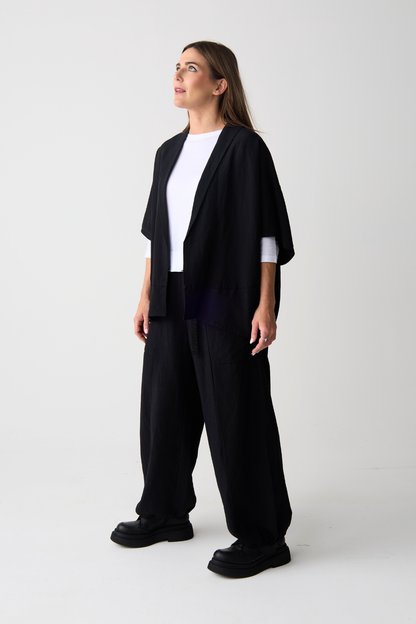 Lurdes Bergada Black Adjustable Trousers