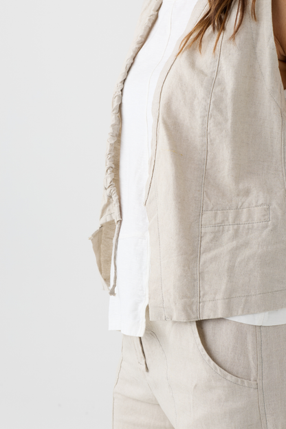 Lurdes Bergada Natural Waistcoat