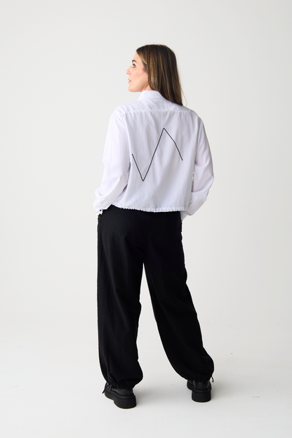 Lurdes Bergada Black Adjustable Trousers
