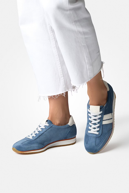 Paul Green Lake/Cream Suede/Nappa Trainers