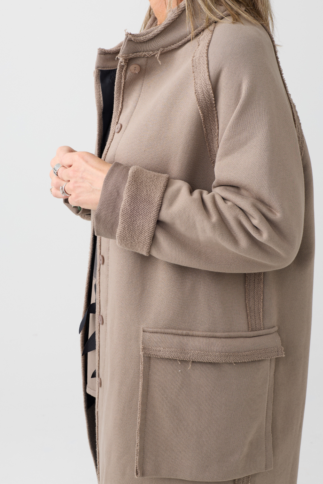 Kedziorek Taupe Patch Pocket Coat 5553