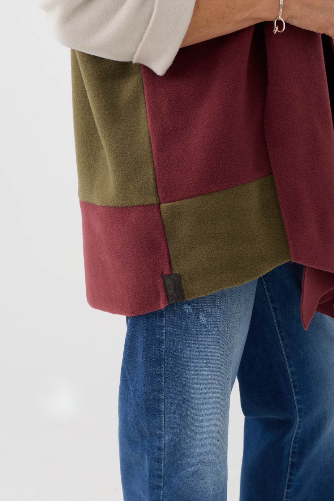 HS Bordeaux/Kit/Moss Jumper w/Scarf 1412