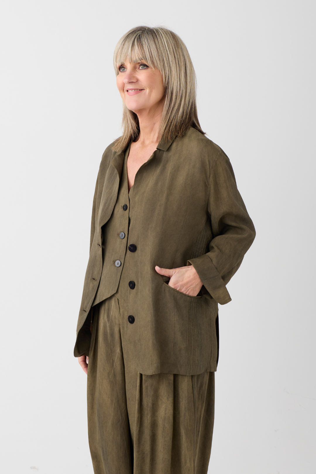 el2 Dark Olive Blazer 5082