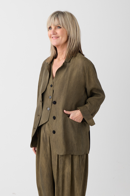 el2 Dark Olive Blazer 5082