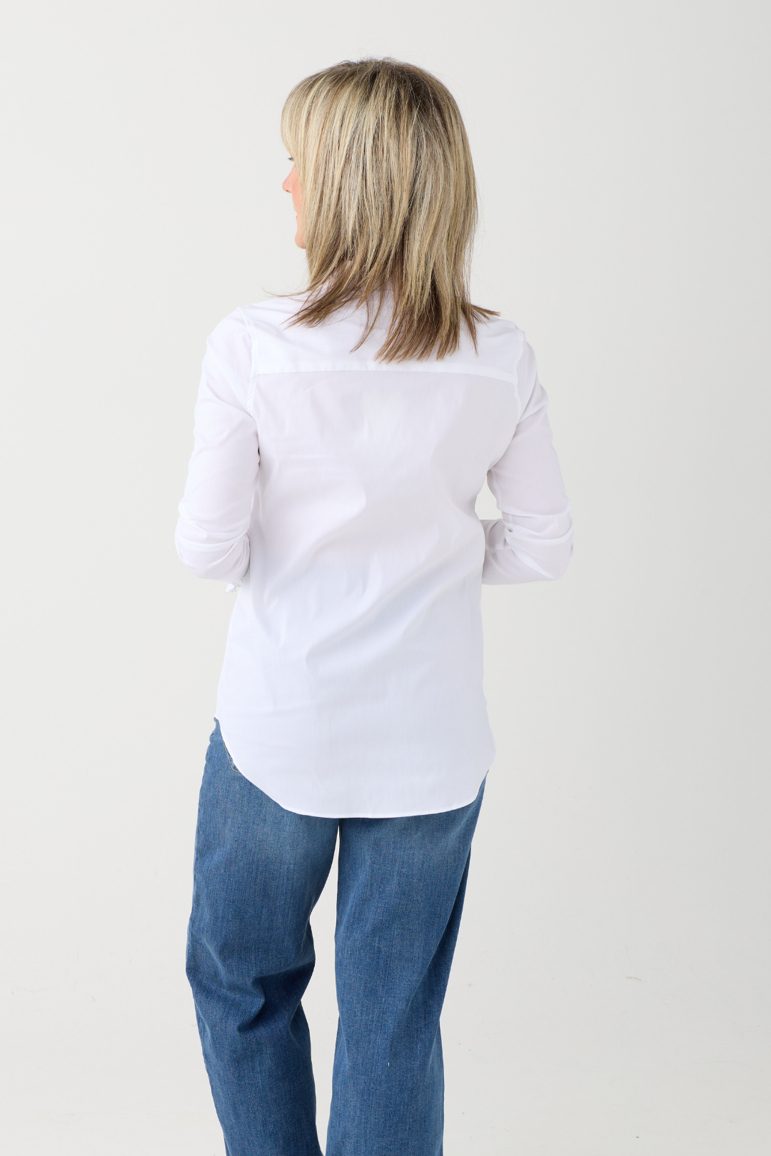 Mos Mosh Hassie White Pleat Shirt