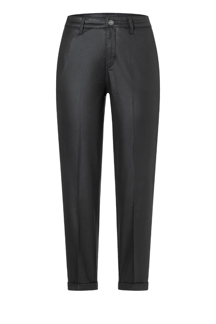 Mac Black Coated Chino Trouser