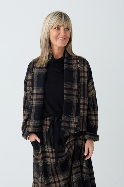 el2 Black/Brown Check Jacket 5079