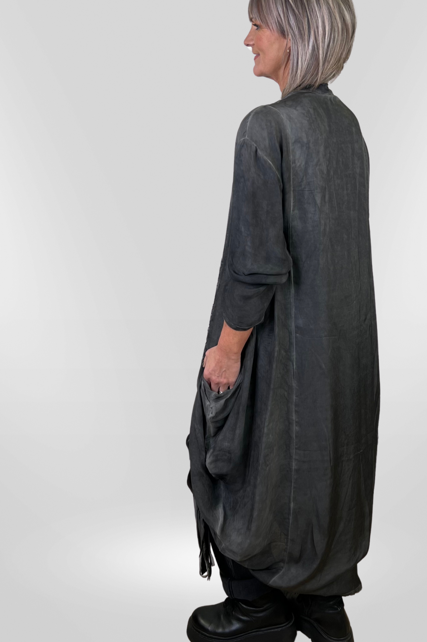 Sanctamuerte Grey Storm Long Shirt