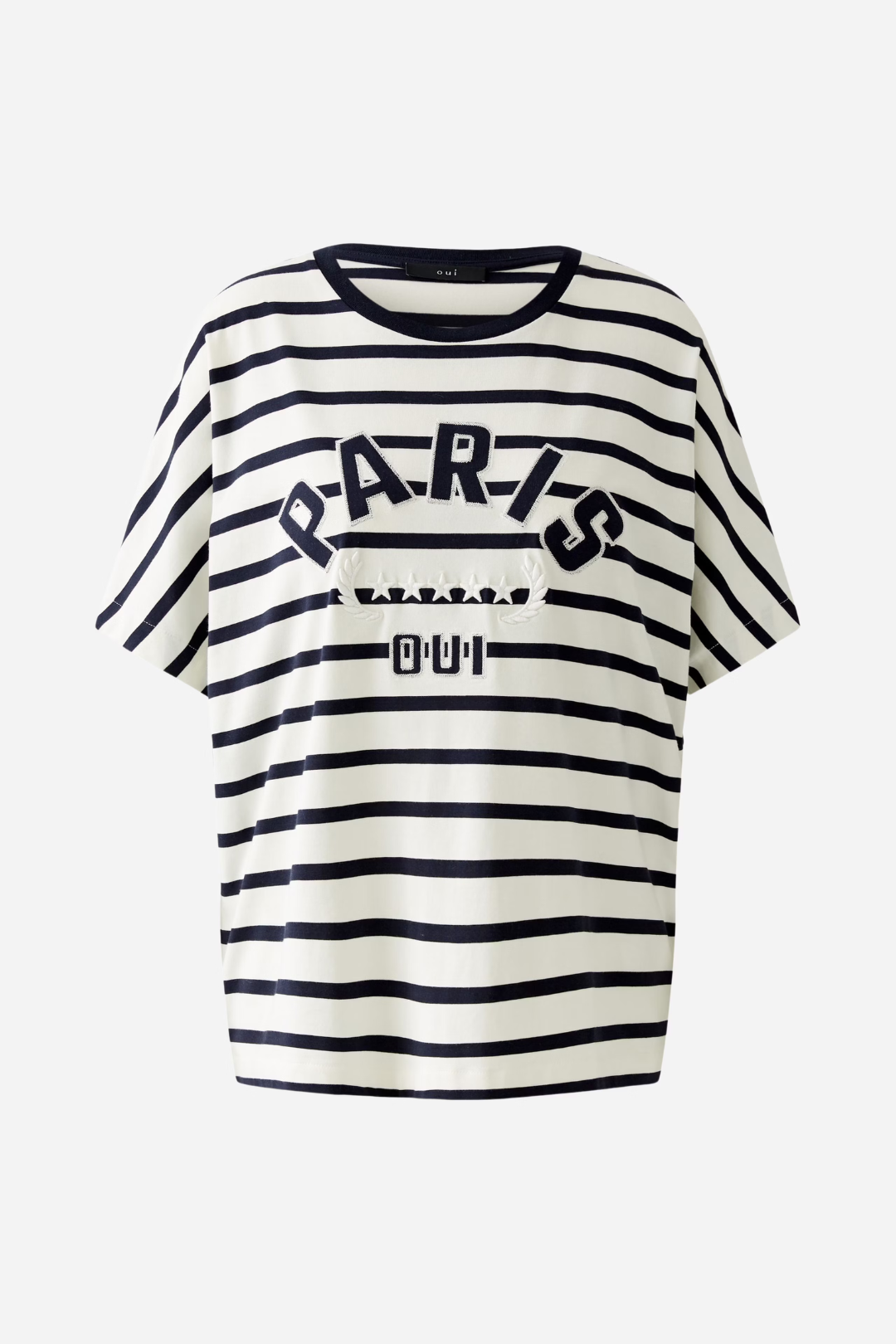 Oui White/Blue Paris T-Shirt