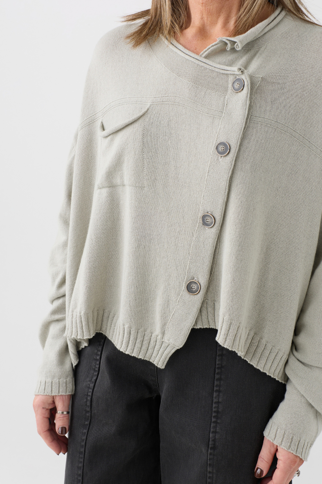 Lurdes Bergada Stone Cardigan 812