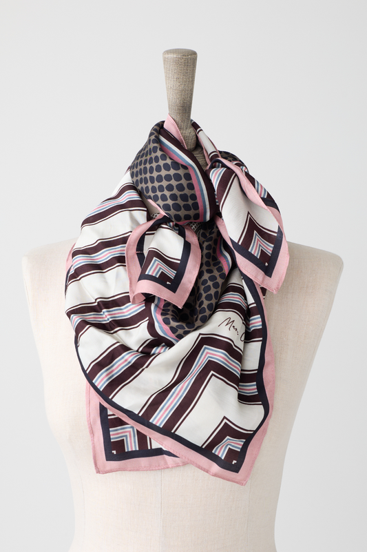 Marc O'Polo Pink Multi Print Scarf