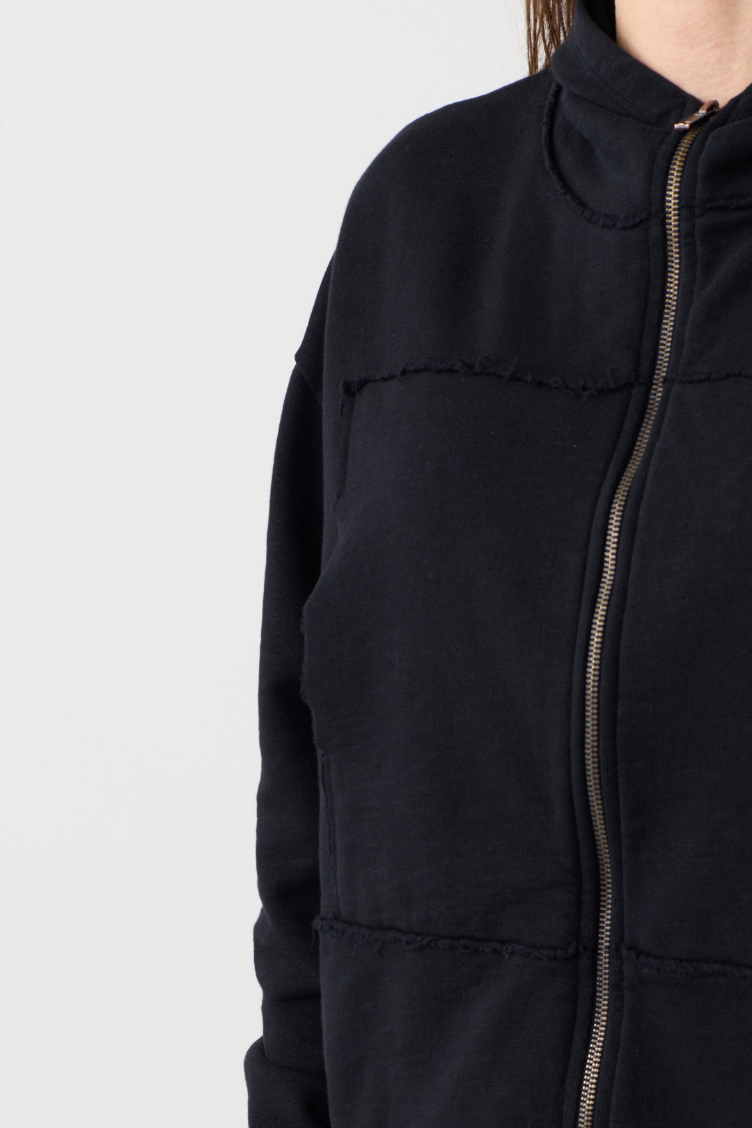Lurdes Bergada Black Hooded Jacket 741