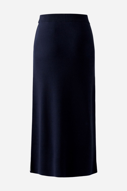 Oui Rock Dark Blue Knitted Skirt