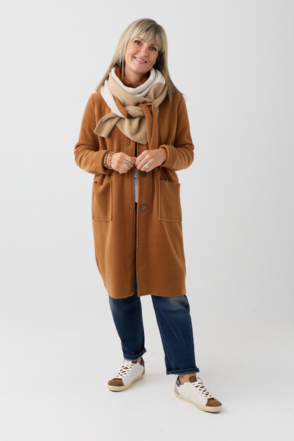 HS Camel/Kit/Rust Triangle Scarf 4078