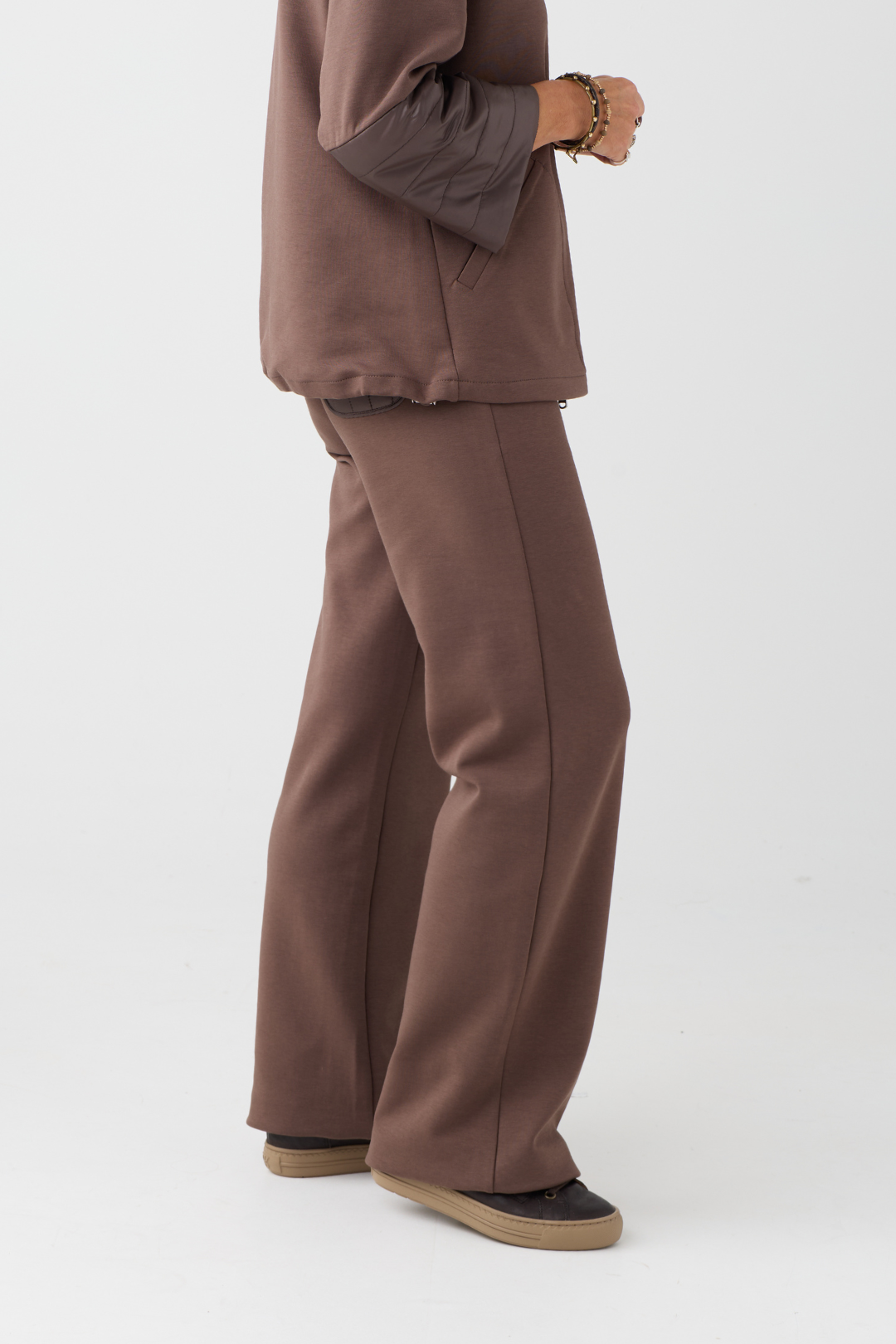 Margittes Brown Patch Pocket Trousers