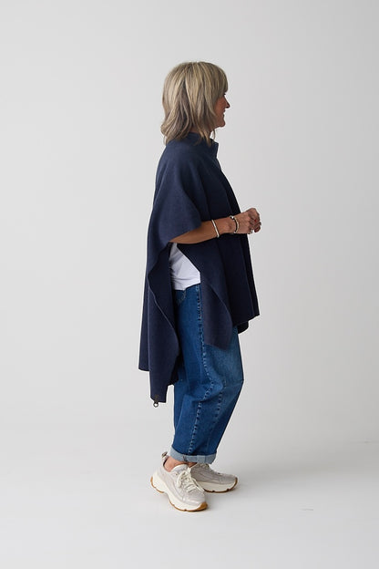 Henriette Steffensen Evening Blue Poncho
