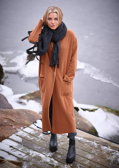 HS Rust Long Cardigan 7162