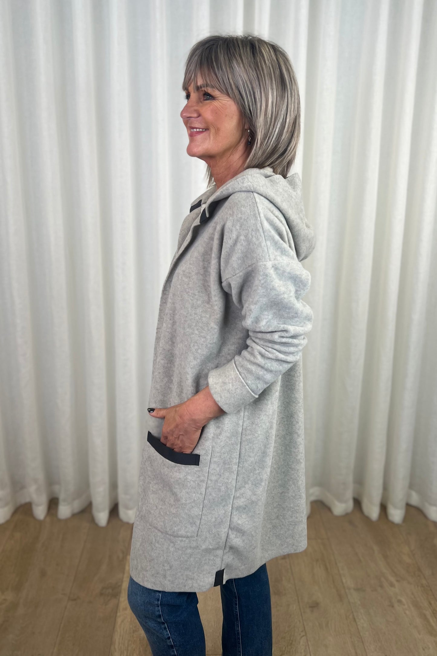 Henriette Steffensen Sand Cardigan with Hood