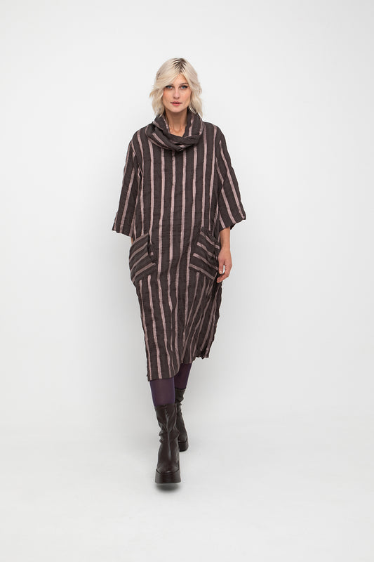 Ozai n Ku Pink Stripe Dress