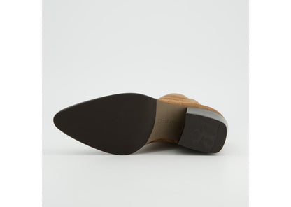 Paul Green Nut Soft Suede Heeled Boot