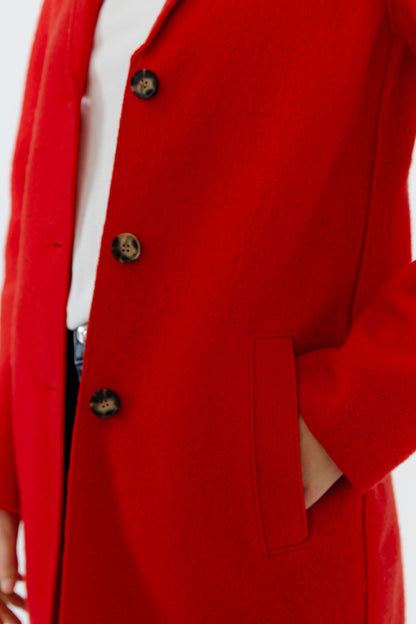 Oui Mayson High Risk Red Coat