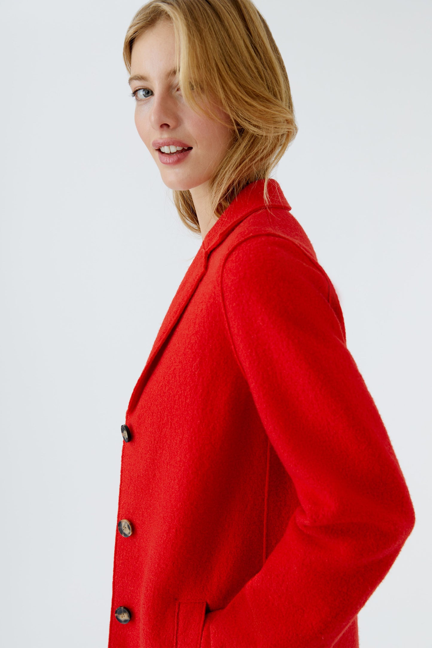 Oui Mayson High Risk Red Coat