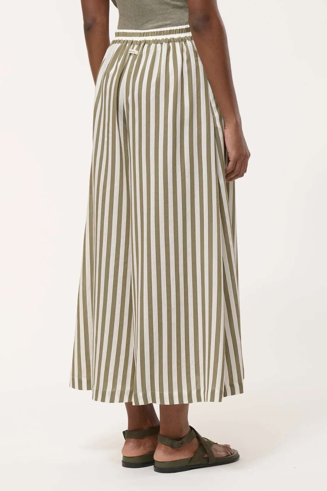 Humility BRISTOL Army/Off-White Stripe Culotte