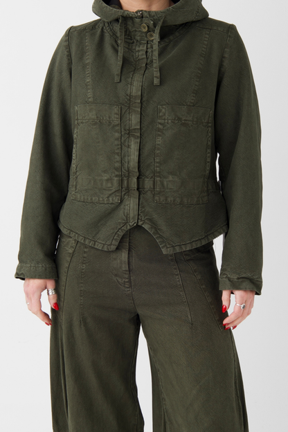 Lurdes Bergada Khaki Hooded Jacket