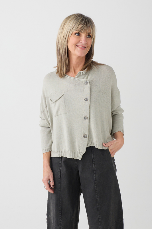 Lurdes Bergada Stone Cardigan 812