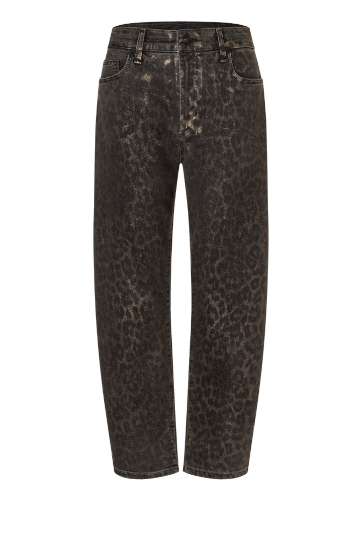 Mac Danni Leo Coated Brown Jeans