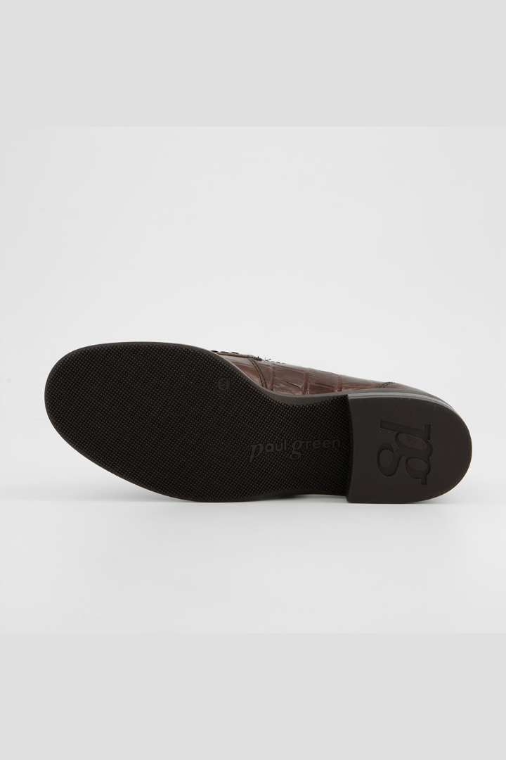 Paul Green Brown Big Croco Nougat Loafer