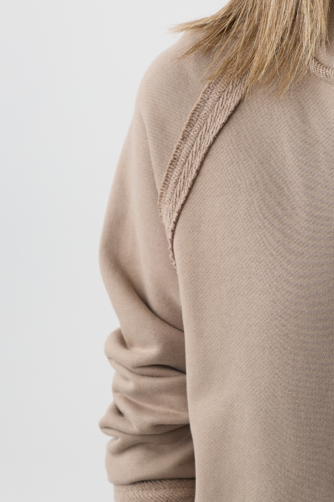 Kedziorek Taupe Curved Hem Coat 5553JL